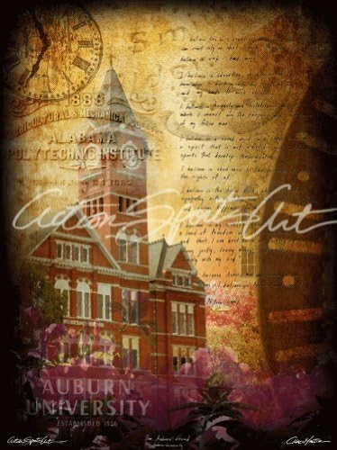 Auburn Tigers Artwork "All In" 30x40 Gallery Wrap Canvas