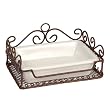 Metal Soap Holder with Ceramic Dish