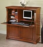 Dartmouth Computer Armoire 49hx50w French Walnut