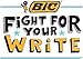 BIC Round Stic Xtra Precision Ball Pen, Fine Point (0.8 mm), Blue, 12-Count