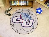 Gonzaga Univ Soccer Ball 29 Round Floor Mat (Rug) - Gonzaga Bulldogs NCAA College Athletics