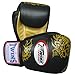 Twins Special Muay Thai Boxing Gloves FBGV-6G-BK Black Gold Dragon 8-10-12-14-16 Oz.