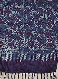 20 X 66 Rayon Batik Scarves or Half Sarongs - Flowery Batiks