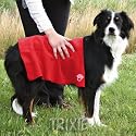 Dog Towel Trixie Top Fix Absorbant Towel Red 50 x 60 cm