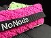 Nonods Car Seat Head Support/headband Green/pink