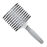 Olivia Garden 4 1/2" Mega Ceramic Ionic and 100% Boar Bristles Round Vented Hair Brush