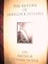 The Return of Sherlock Holmes (This edition was specially created in 1994 for Book-of-the-Month Club)
