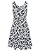 TAM WARE Womens Casual Fit and Flare Floral Sleeveless Dress TWCWD054-GRAY-US L