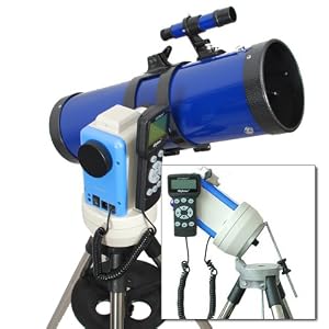 TwinStar Blue 4.5″ iOptron Computerized GPS Equatorial Reflector Telescope