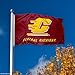 CMU Central Michigan Chippewas University Large College Flag