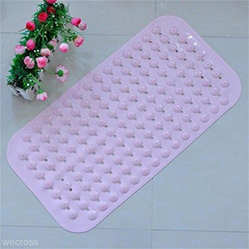 Bathroom Dot Massage Bath Mat Antislip PVC Mat Shower Non Slip Rug Carpet Pad Color:Purple