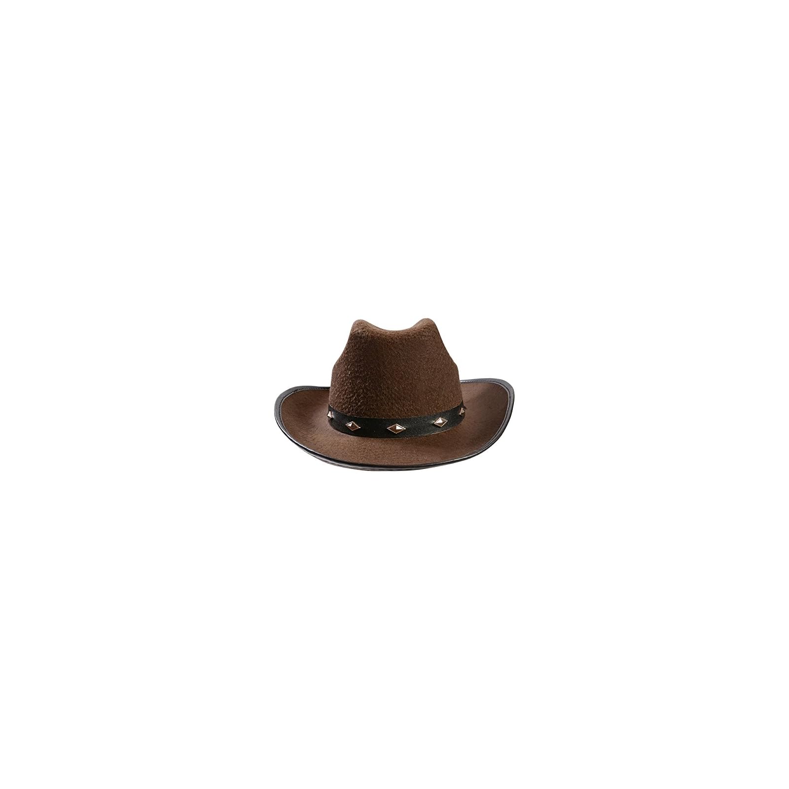 Funny Party Hats Cowboy Hat Studded Cowboy Hat Cowboy Costume Accessories Brown Cowboy Hat