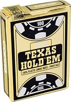 ASS Altenburger Spielkarten 40055 - Texas Hold'Em Plastik, schwarz/gold