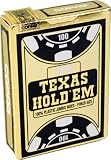 ASS Altenburger Spielkarten 40055 - Texas Hold'Em Plastik, schwarz/gold