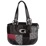 Gigi Chantal Black Jacquard Patchwork Handbag