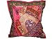Bridal Sari Decorative Pillows Red Indian Floor Cushion Covers