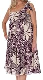 Lauren Kiyomi Tropical Purple Convertable Halter Dress (Maternity)
- More Prints Available, Medium