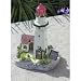 ABC Products - LED Solar Powered ~ Lighthouse - Safely guides guests to your garden by night (A warm amber light)