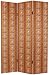 Exotic Jungle D&eacute;cor Printed Room Divider - 6ft. Tiger Stripes & Leopard Spots Print Canvas Fabric Folding Screen
