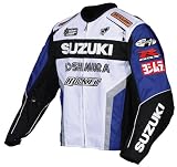JOE ROCKET SUZUKI WHITE/BLUE/BLACK/SILVER SUPERSPORT TEXTILE JACKET! MED/MD