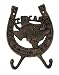 Best Quality- Cast Iron Texas Horseshoe 2-Hook