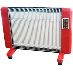 【送料無料】遠赤外線輻射式セラミックヒーター「サンラメラ・600W・レッド」
