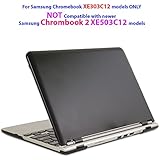 iPearl mCover Hard Shell Case for 11.6" Samsung XE303C12 series Chromebook (Wi-Fi or 3G) laptop （Not Compatible with Samsung Chrombook 2: XE503C12) - BLACK