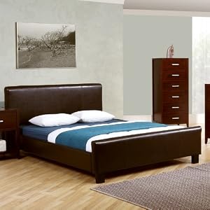 Queen Size Island Bed - Brown