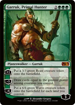 Magic: the Gathering - Garruk, Primal Hunter (174) - Magic 2013 On Sale