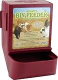 Super Pet Small Animal Gravity Bin Feeder with Bracket, Colors Vary