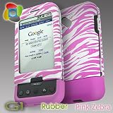 HTC Google G1 Premium 2Tone Rubber Design Pink Zebra