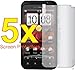 5x HTC DROID Incredible 2 6350 Phone Premium Clear LCD Screen Protector Cover Guard Shield Flim Kit, No cutting, Perfect fit with Full Protection!