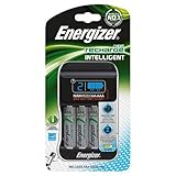 Energizer Intelligent AA/AAA Battery Charger UK Plus With 4AA 2000mah Rechargeable Batteries