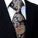 Shlax&Wing Multi-colored Paisley Dark Blue Neckties Men Tie Wedding Fashion