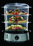 Russell Hobbs 19270 Stainless Steel 800W 9L 3 Tier Food Steamer Rice Cooker
