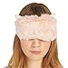 Ayygiftideas New Faux Fur Patch Eye Mask Eyeshade Nap Cover Cute Sleeping Blinder