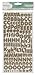 Dear Lizzy 5th & Frolic Thickers Alphabet Stickers-Glitter Foam Fox/Gold