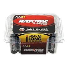 Rayovac ALAA-24 UltraPRO Alkaline AA Batteries, 24-Pack