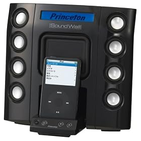 Princeton �t���f�B�X�v���C����iPod�p�X�s�[�J�[ SoundWall �u���b�N PSP-MSSSWB