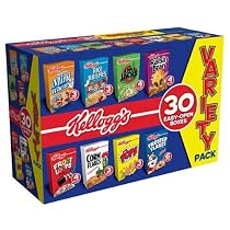 Kelloggs Jumbo Family Cereal Pack 30 ct (8 Flavors) 32.73 oz