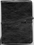 Small leather journal with strap-myra series