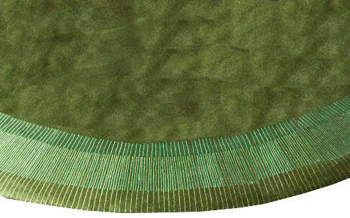 Tag Shimmer Christmas Tree Skirt with Embroidered Design - 52