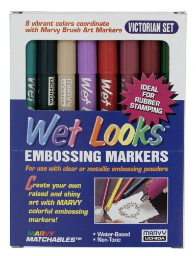 Uchida Wet Looks Embossing Marker 8/Set, Victorian 