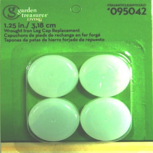 Garden Treasures 1-1/4" Wrought Iron Leg Cap Insert (Pack of 4)