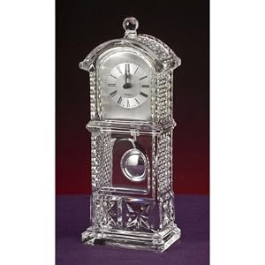 LEAD CRYSTAL GRANDFATHER CLOCK by Godinger