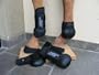 HippoStar HippoBoot - black plastic hardshell open front boot with neoprene lining