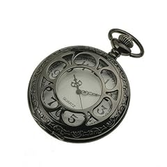 Bargain New Mens Stainless Steel Case White Dial Antique Pocket Watch