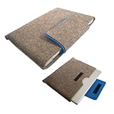 GRAY WITH BLUE TRIM LAPTOP SLEEVE FOR 15 INCH LAPTOP