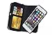iPhone 6 Plus Wallet Case -Egrace Classic Purse Case PU Leather Woven Zipper Case Protective Detachable TPU Shell with Magnetic Cover Card Holder Wrist Strap for iPhone 6 Plus 6s Plus(5.5) (2015)