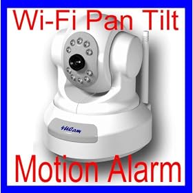 4UCAM Pan & Tilt Wireless Wi-Fi IP Network Camera, two-way audio, IR Night Vision, Video, Audio, Color, digital Zoom Motion detect